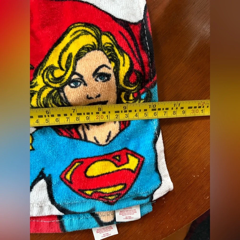 NEW Justice League DC Supergirl  & Wonder Woman Bibs - Set of 2 Toddler Girl Sz.